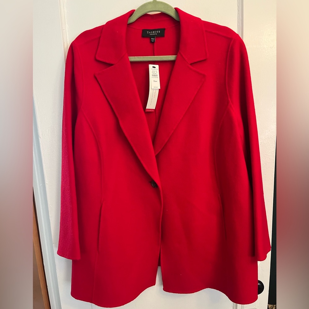 Talbots Red Wool Jacket